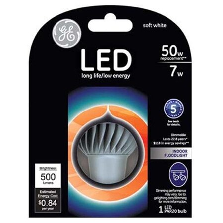 Current G E Lighting 74374 PAR20 LED Bulb; 7W 205944
